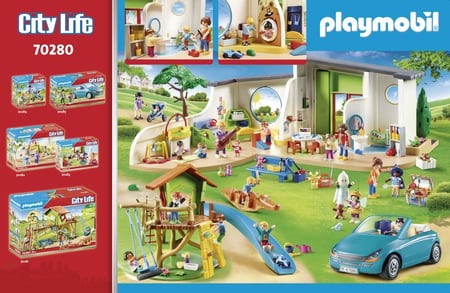 Playmobil petit théâtre enfant city life crèche maison marionnette
