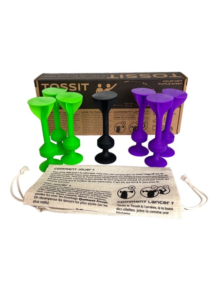 Tossit - Jeu de fléchettes ventouse - Violet-vert