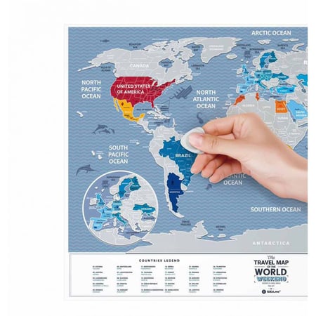 Carte à gratter affiche de carte du monde personnalisée voyage de haute  qualité avec pays - DIAYTAR SÉNÉGAL