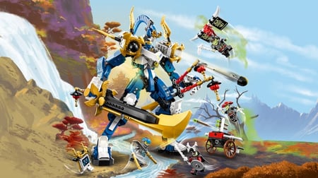 LEGO NINJAGO 71785 Le Robot Titan de Jay, Jouet pour Enfants, avec  Minifigurines et Arbalete - ADMI