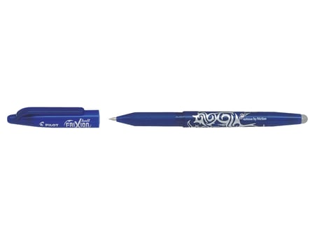 PILOT Lot 1 stylo roller effaçable pointe moyenne bleu FriXion Ball + 3  recharges effaçables bleu pas cher 