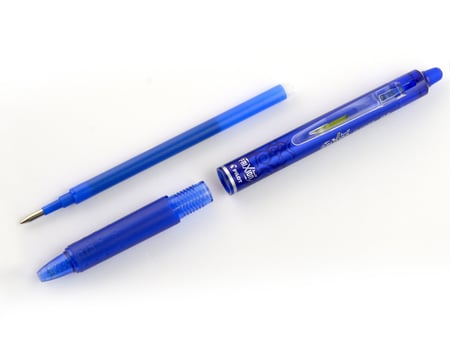Stylo roller effaçable Pilot - FriXion Ball Clicker - Bleu - Pointe moyenne