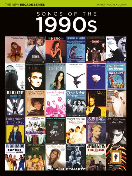 The new decade series: songs of the 1990s - piano, voix & guitare - compilation de 71 hits