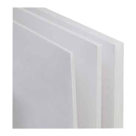 Plaque PVC expansé blanc Blanc, E : 3 mm, l : 100 cm, L : 200 cm