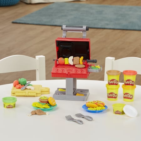 Kitchen Creations Play-Doh - Le roi du grill - 6 pots de pate à modeler