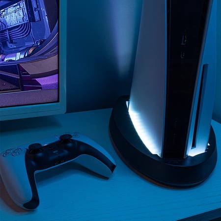 Support lumineux à LEDs multicolores pour console PS5