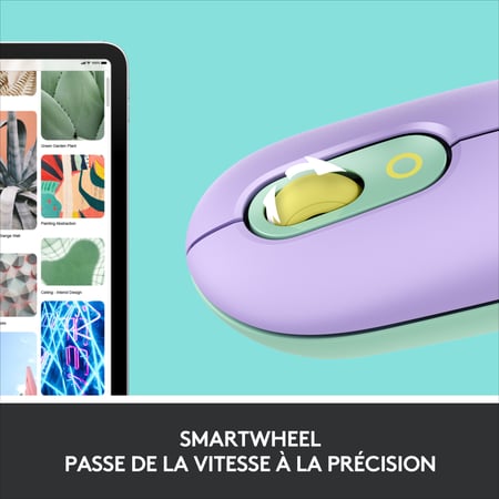 Souris Sans Fil Logitech POP Mouse avec Emojis Personnalisables, Bluetooth,  USB, Multidispositifs - Jaune - Cdiscount Informatique