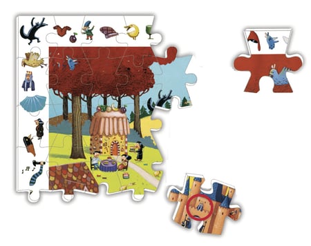 Puzzle Maison des elfes, 54 pièces, Djeco