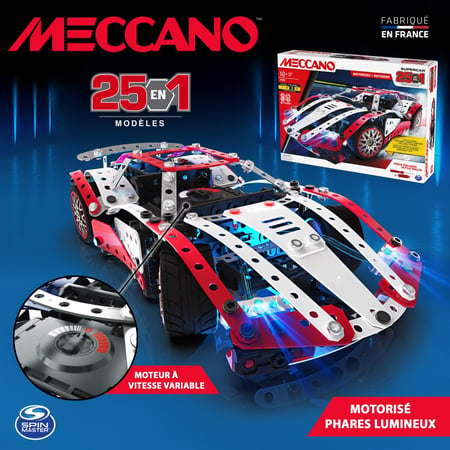 Jeu de construction Meccano Supercar 25 Modèles Motorisés