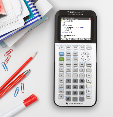 Promo Calculatrice Graphique Ti 83 Premium Ce Edition Python Texas  Instruments chez Carrefour 