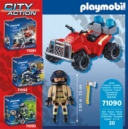 Playmobil® - Pompier et quad - 71090 - Playmobil® City Action