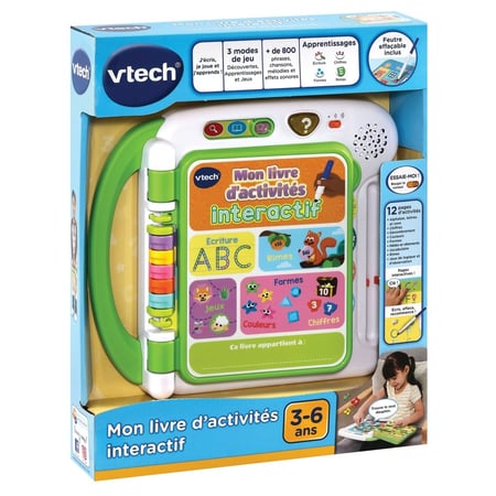 VTech - Tablette Éducative ABC Nature Play Green, Tablette Tactile