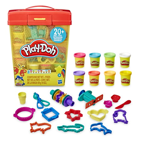 Super Boite à accessoires Play-Doh - 5 pots de pate à modeler