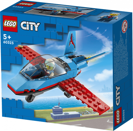 Lego 60323 city great vehicles lavion de voltige, idees de cadeau jouet  pour enfants des 5 ans avec minifigure pilote LEGO60323 - Conforama