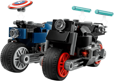 Lego - Marvel Supers Heros - Les Motos De Black Widow Et De Captain America  - 76
