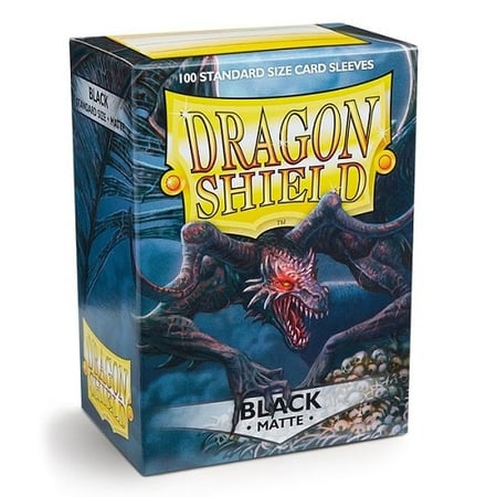100 dragon shield matte - black - Accessoire jeux de société | Cultura