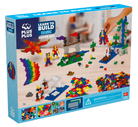 Kit de construction Plus Plus 1200 pièces Plus plus : King Jouet, Lego,  briques et blocs Plus plus - Jeux de construction