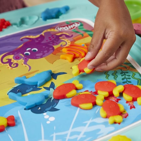 Play-Doh Ma 1re table de création reverso, table d'activité avec pâte à  modeler