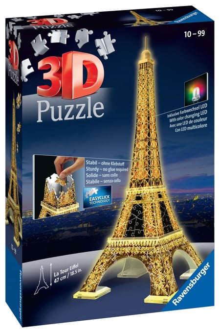 Nathan puzzle 1500 p - Tour Eiffel multicolore, Puzzle adulte, Puzzle  Nathan, Produits