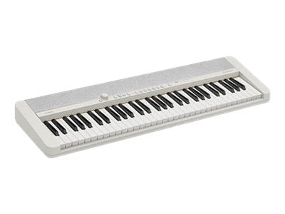 Casio CT-S1 - Clavier électronique - 61 touches - 64 notes polyphonie -  blanc - Clavier arrangeur