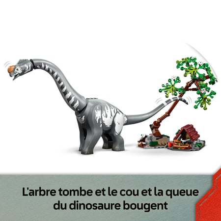 LEGO Jurassic World La Poursuite du Vélociraptor et du Titanosaure - Jouet Dinosaure - Voiture 4x4 & Moto - 3 Minifigurines - Cadeau Original pour Garçon ou Fille dès 7 ans 76973