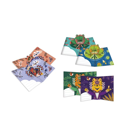 Collection 12 cartes étapes enfant - Color Pop (Auxence) - Maroquinerie  Française Livraison gratuite
