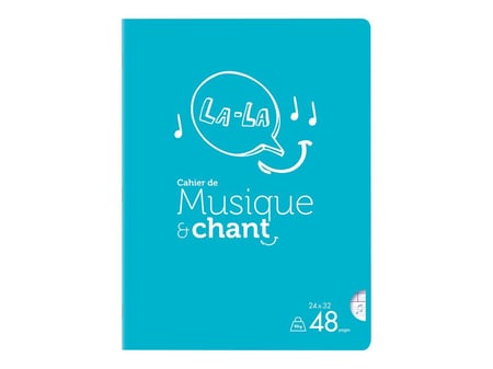 Cahier de Musique: Papier Musique - Grand Format - 24x32 - Avec 12 Grosses  Portées et avec une page