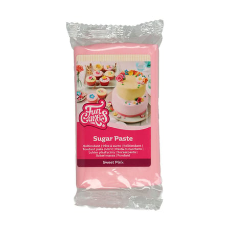 Creacorner  Sachet pâte à sucre rose 250 g