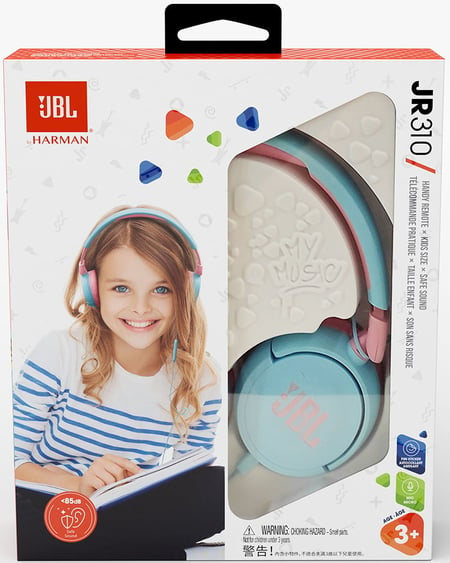 JBL JR 310 Casque Bluetooth® sans fil pour enfants, bleu - Worldshop