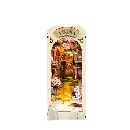 DIY Book Nook 3D 240 pièces - Falling Sakura - Rolife - Book Nook - Maquettes - Jeux de construction | Cultura