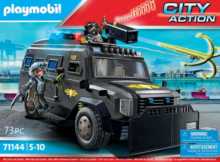 Véhicule d'intervention des forces spéciales Playmobil City Action 71144 -  La Grande Récré