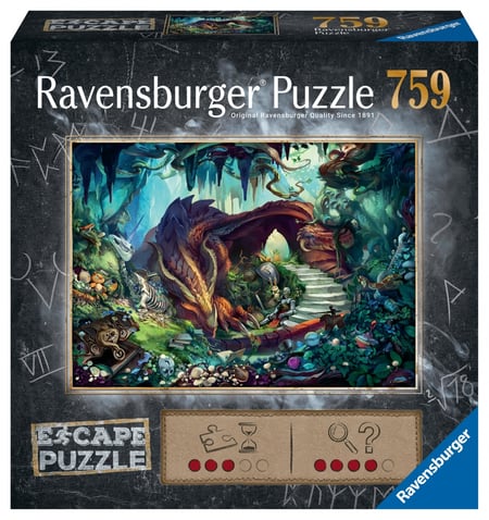 Puzzle 759 pièces - Dans la grotte du dragon - Ravensburger