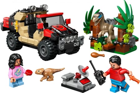 LEGO® 76972 - Le vélociraptor et l’évasion en 4x4 - Jurassic World