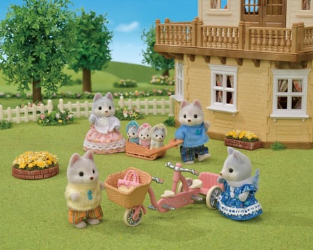 Famille husky - Sylvanian Families - Jeux d'imagination