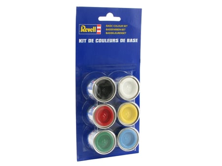 Set de 6 pots de 14 ml de peinture Email Color Revell - Couleurs