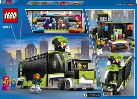 LEGO 60388 City Le Camion de Tournois de Jeux Vidéo, Jouet de