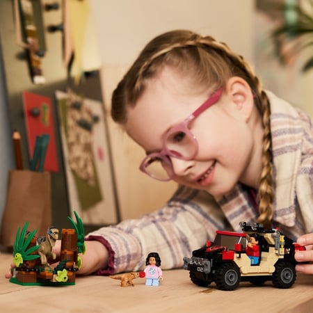 LEGO® 76972 - Le vélociraptor et l’évasion en 4x4 - Jurassic World