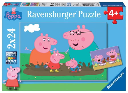 Puzzles enfant 3 ans peppa pig george et sa famille
