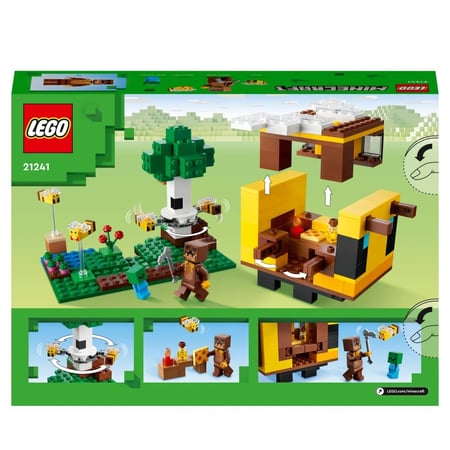 LEGO Minecraft 21241 La Cabane Abeille, Jouet, Ferme avec Maison, Zombie et  Figurines Animaux - Zoma