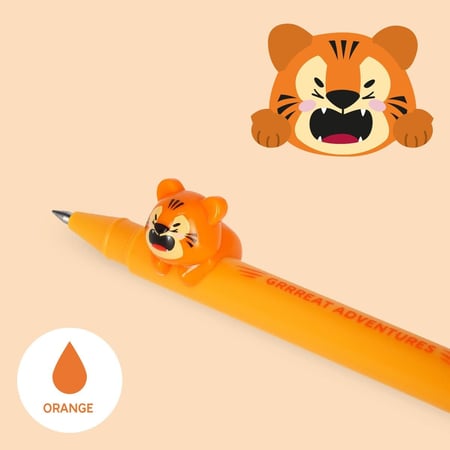 Stylo Géant En Forme De Dinosaure - Encre Gel Fluide, Design Humoristique, Pour école, Bureau Ou Cadeau - 4