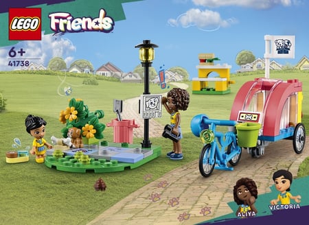 LEGO Friends 41738 Le Vélo de Sauvetage Canin, Jouet Enfants 6 Ans, avec  Figurine de Chiot - Zoma