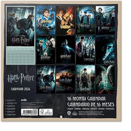 Calendrier Mural 2024, Harry Potter Calendrier mural