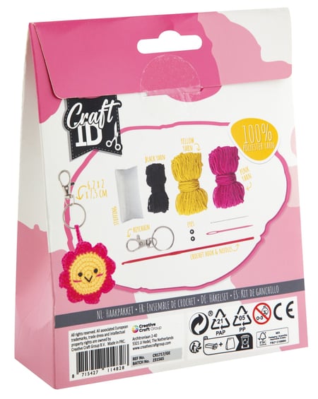 Kit porte-clés au crochet Craft It - Soleil