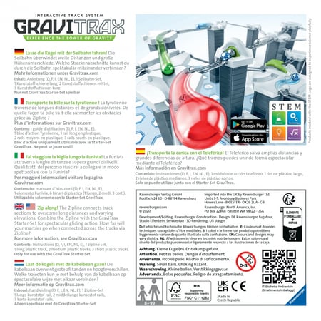 GraviTrax Bloc d'Action Zipline / Tyrolienne - Circuits à bille - Jeux de  construction