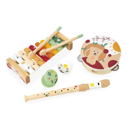 Harmonica en bois de dessin animé, petits jouets musicaux, cadeau