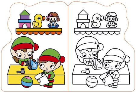 Livre d'activités de coloriage de Noël pour les enfants de moins