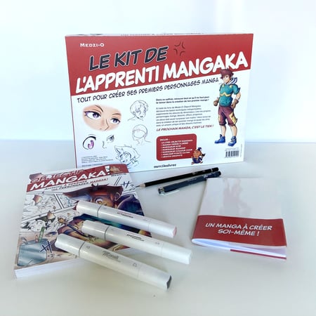 Kit de l'apprenti mangaka - Un manga à créer soi-même ! (coffret
