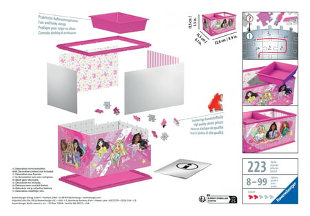 Puzzle 3D - Boite de rangement Barbie - Ravensburger - Puzzle 3D