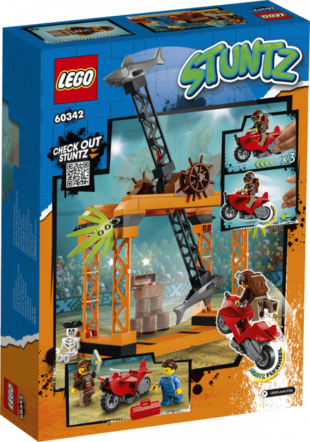 LEGO® City 60342 Le défi de cascade : l'attaque des requins
