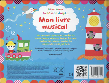 Avec mon doigt Mon livre musical - Éditions Usborne (Chut, les enfants  lisent #51)°° - Le pays des merveilles